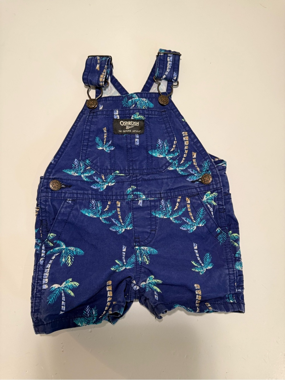 OshKosh B’gosh Baby Palm Tree Short Overalls 3-6M